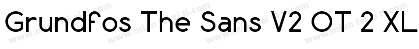 Grundfos The Sans V2 OT 2 XL字体转换